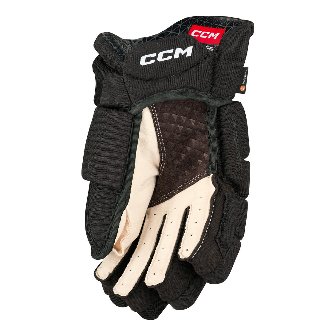 Shop CCM Senior JETSPEED Control Hockey Player Gloves Black/Black Edmonton Canada Store