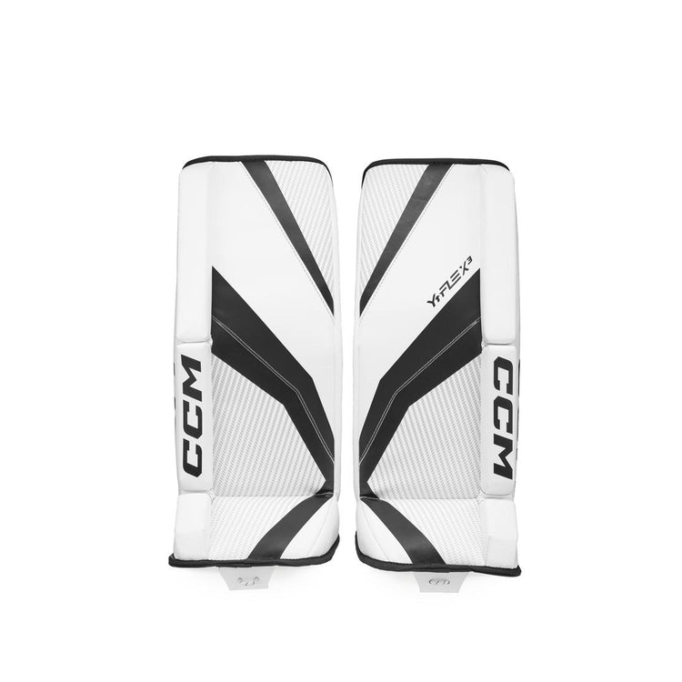 Shop CCM Youth YFlex 3 Hockey Goalie Pad White/Black Edmonton Canada Store
