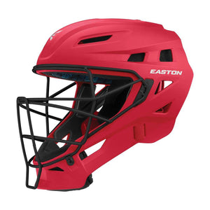 Shop Easton Junior Elite X Catcher's Helmet Red/Silver Edmonton Canada Store