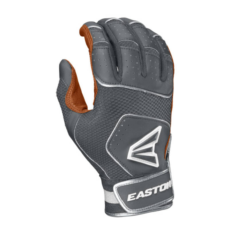 Shop Easton Senior Walk Off NX Batting Gloves (Pair) Caramel/Grey Edmonton Canada Store