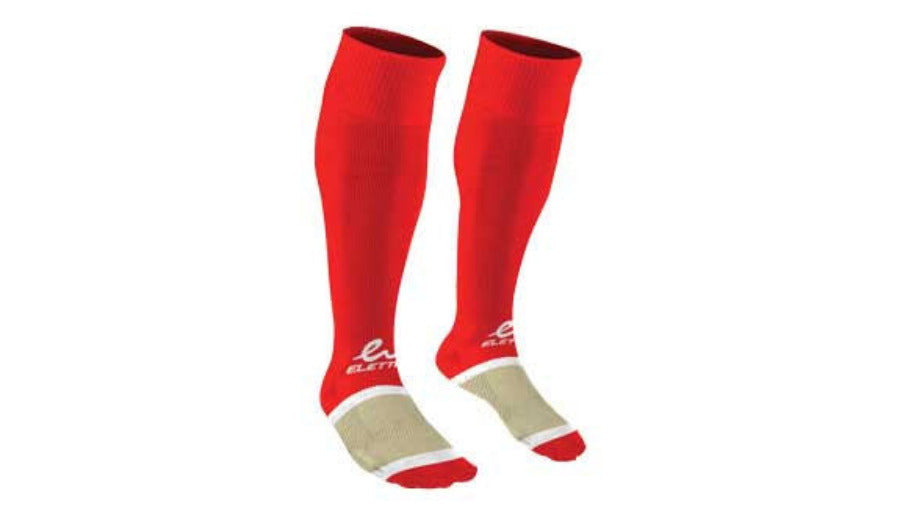 Shop ELETTO Main SC-2600 Soccer Sock Red/White Edmonton Canada Store