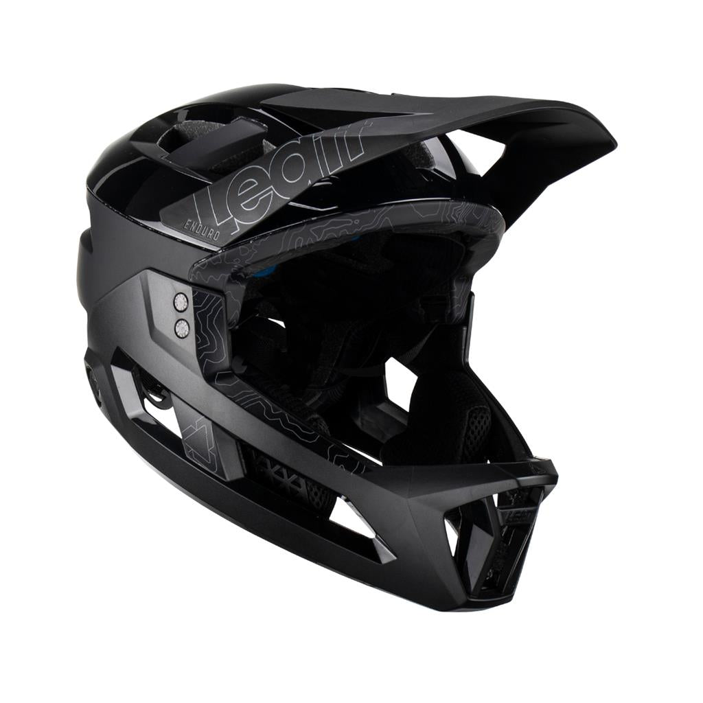 Shop Leatt MTB Enduro 3.0 V23 Full Face Cycling Bike Helmet Black Edmonton Canada Store