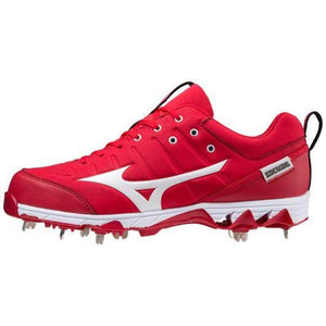 Shop Mizuno Senior Ambition 2 Low 320630.1000 Metal Baseball Cleat Red/White Edmonton Canada Store