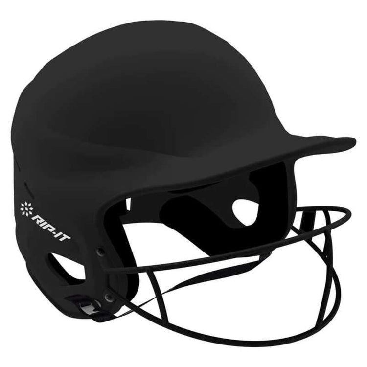 Shop RIP-IT Senior Vision Pro Matte Softball Batting Helmet Black Edmonton Canada Store
