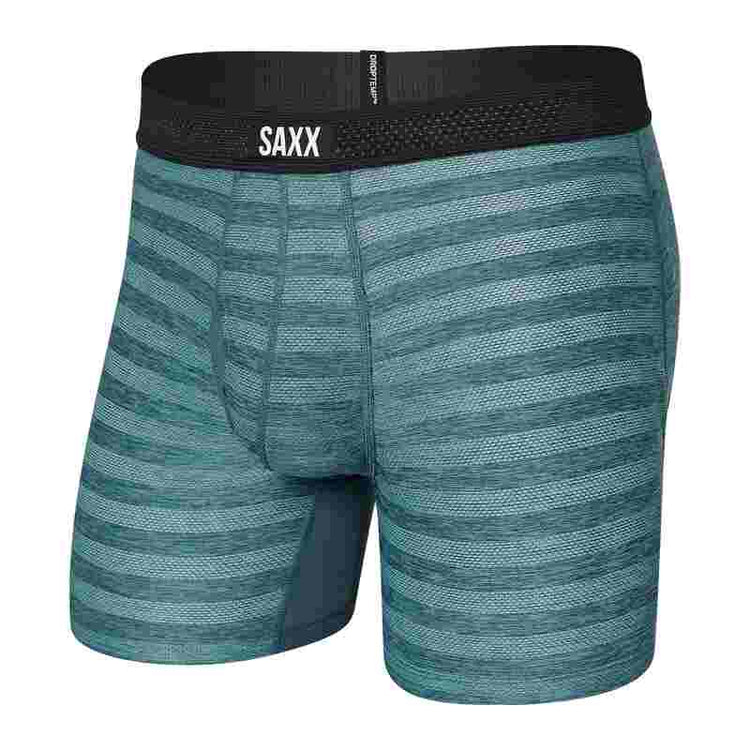 Shop SAXX Men's Droptemp Cooling Mesh Boxer Briefs Teal Edmonton Canada Store