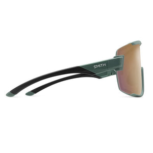 Shop Smith Wildcat Sunglasses, Matte Alpine Green Cinder ChromaPop rose gold Mirror Edmonton Canada Store