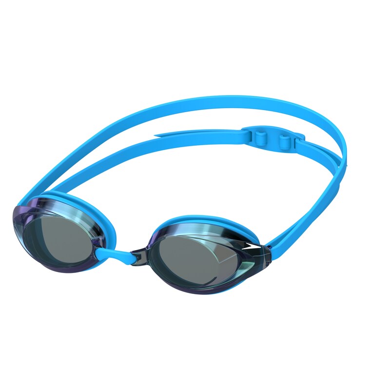 Shop Speedo Vanquisher 2.0 Mirrored TLAT Swim Goggle Aero Blue Edmonton Canada Store