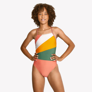 Shop Speedo Women's Radiating Splice T-Back One Piece Swimsuit Edmonton Canada Store
