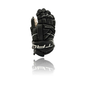 Shop True Junior Catalyst 7X Anatomical Hockey Player Gloves Black/White Edmonton Canada Store