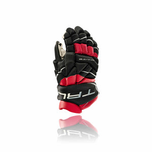 Shop True Junior Catalyst 9X Anatomical Hockey Player Gloves Black/Red Edmonton Canada Store