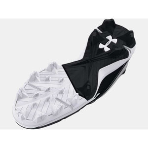 Shop Under Armour Junior Leadoff RM Low 3025600-001 Rubber Baseball Cleat Black/White Edmonton Canada Store